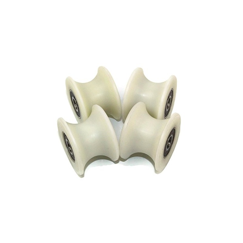 4 pieces x 40 mm with nylon with sheaves wheels