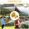 SAMIQU Brass Atomizing Nozzle - Adjustable, High-Pressure Irrigation Spray Misting