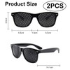 Ruayia Pack of 2 Grid Glasses, Eye Trainer Hole Glasses