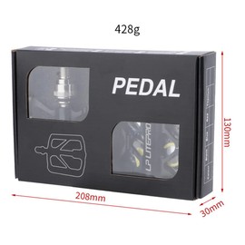 Folding Bicycle Pedal Aluminum Alloy Double Side Quick Release Pedal for Brompton pedel for dahon for Birdy Non-Slip Pedals (Black)