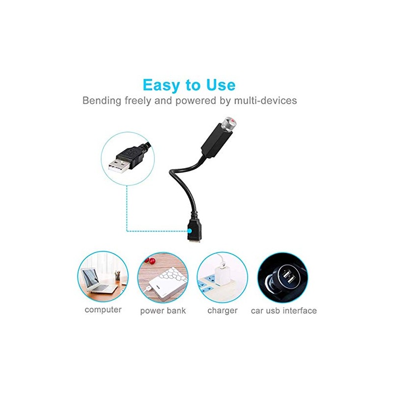 USB Star Atmosphere Decorations Multiple Lighting Modes Green Light for