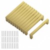 Fiabgum 5 Inch Gold Cabinet Handles,10PCS Cabinet Pulls,Square Kitchen Hardware