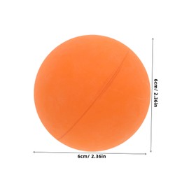 VICASKY 4pcs Orange Mini Bouncy Rubber Balls for Reaction Training and Exercise Portable High Elasticity Softballs for Fitness and Professional Squash Practice