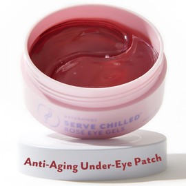 Patchology Serve Chilled Rosé Hydrating Under Eye Patches – Hyaluronic Acid & Antioxidant-Infused Eye Masks to Reduce Dark Circles, Puffiness & Fine Lines - Ideal Skincare Essentials (30 Pairs/Jar)
