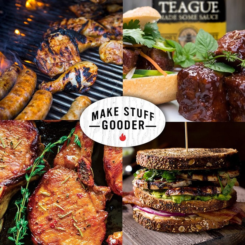 Rufus Teague BBQ Sauce & Rub 4-Piece Gift Set, Saucin'