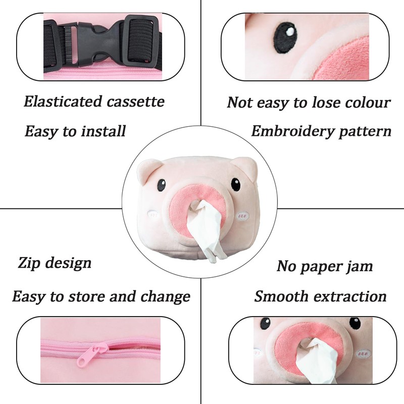 Spldsun Car Tissue Box, Plush Tissue Box, Creative Tissue Box,