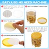 PATIKIL 58mm/2.28" Foam Lid Liner 120pcs Adhesive Round PS Pressure