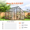 VEVOR 12 Pack Polycarbonate Greenhouse Panels, 2' X 4' X