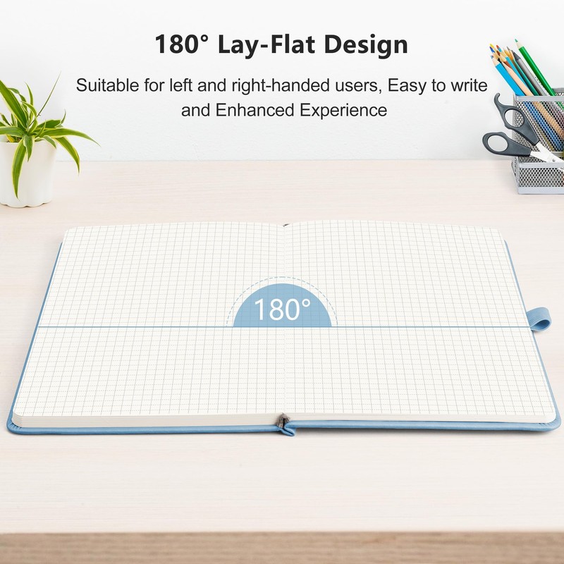 RETTACY Graph Grid Paper Notebook, 192 Pages, A5 Medium Size