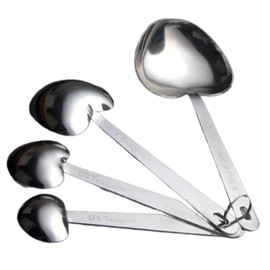 4 Piece Complete Metal Measuring Spoons Sets - Measuring Scoop,Digital and Classic Spoon Measuring Set