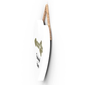 Global Designs Penblwgdd Hapus Happy Anniversary Welsh Love Spoon Wooden Heart Hanging Plaque