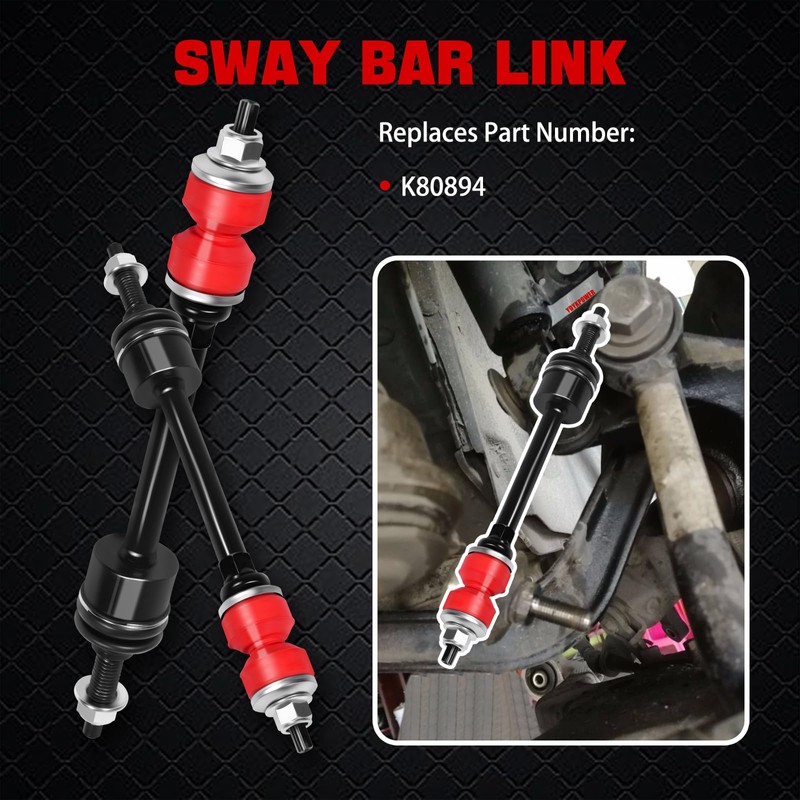 YDYKPOWER Front Sway Bar End Stabilizer Links Compatible with Dodge
