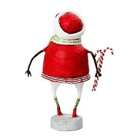 ESC and Company Lori Mitchell Christmas Minty Snowman Figurine, 7.25 Inches Tall, Multicolor