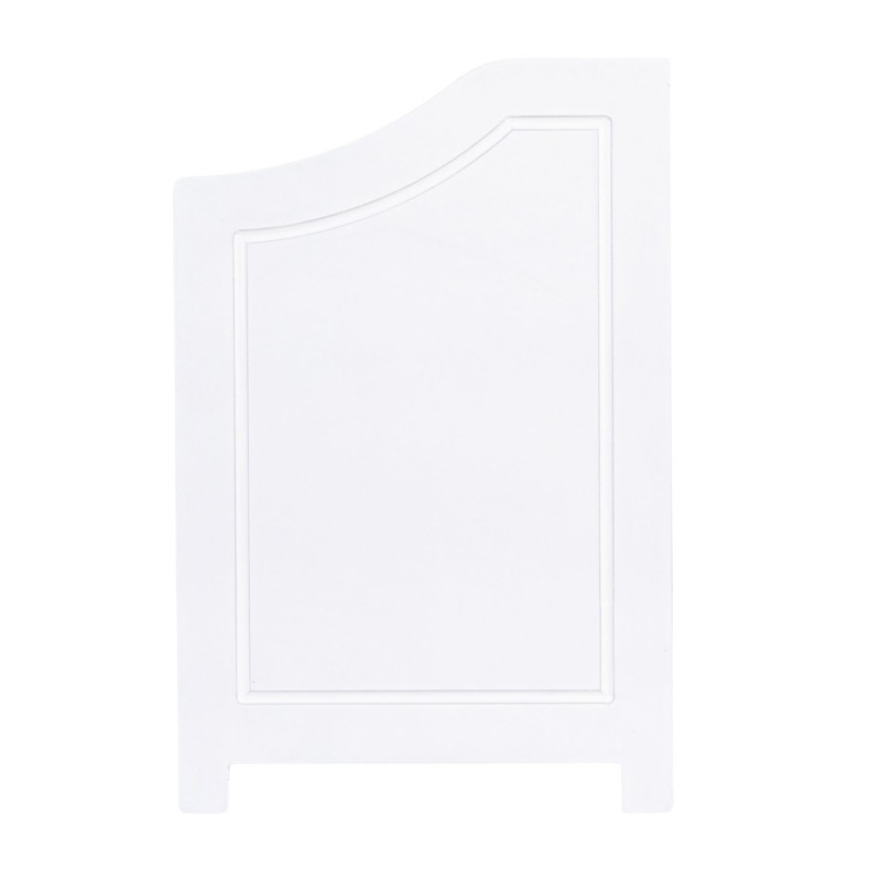 Household Essentials Single Load Hamper Cabinet Seat, White