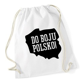 Hippowarehouse Do boju Polsko Go Poland Drawstring Cotton School Gym Bag 37cm x 46cm, 12 litres