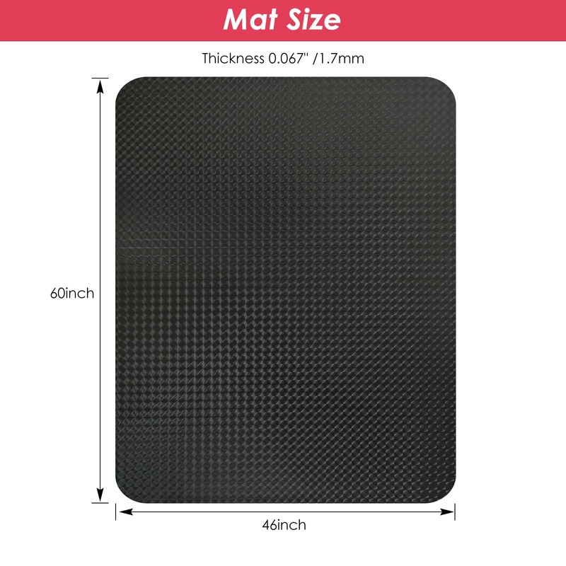 Vicwe Gaming Chair Mat for Hardwood Floor, 60"×46" Large Office