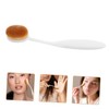 FOMIYES 2pcs Flat Top Foundation Brush Set Ergonomic Makeup Tool