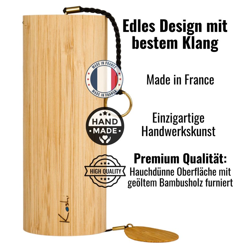 Koshi Wind Chime Made of Bamboo Veneer Aria | Air