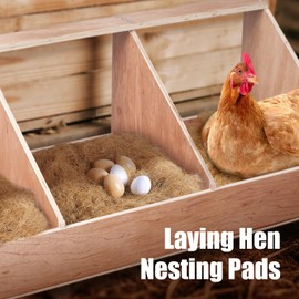 Matutinus Laying Hen Nesting Pads，Premium Bedding for Chicken Nesting Box, Chicken Coop Accessories, 13x13 (6pack)