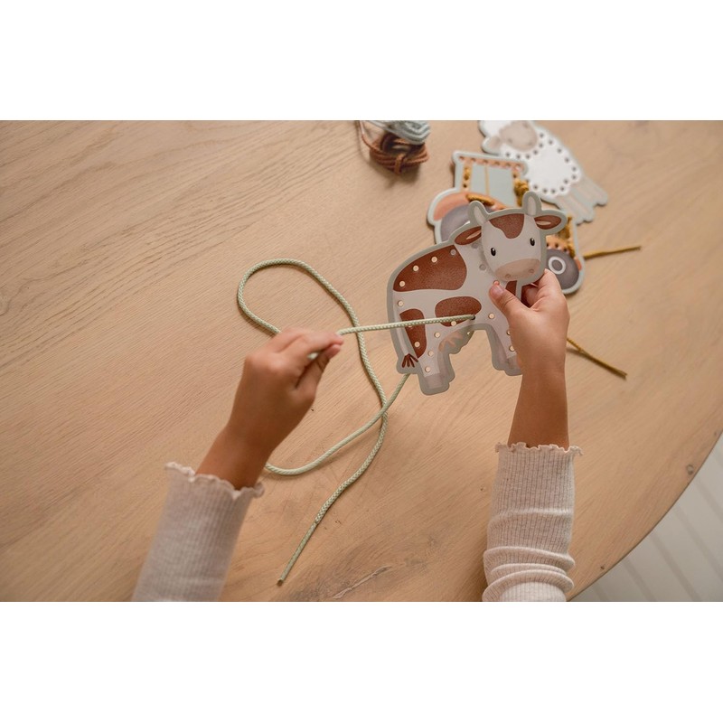 Little Dutch Little Farm 125605 Lacing Cards Game