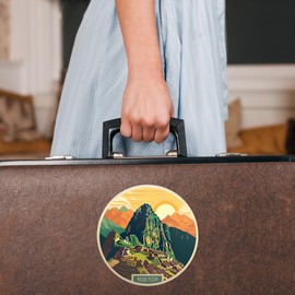 Machu Picchu Peru World Travel Sticker Decal Notebook Car Laptop 5.5"x5.5" (Color)