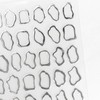 Nail Seal Frame Frame [Silver] Silver Frame Metallic Nuance Nail