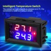 DC 12V Digital Display Adjustable Microcomputer Electronic Thermostat Intelligent Temperature