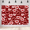 LYCGS 7X5FT Red Heart Photo Backdrop 90s Backdrops for Photoshoot