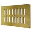 Polished Brass Heavy Duty Hit & Miss Vent Ventilator 229mm x 152mm