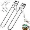 2-Pack Adjustable Stainless Steel Jar Opener, Multifunctional Jar Opener for