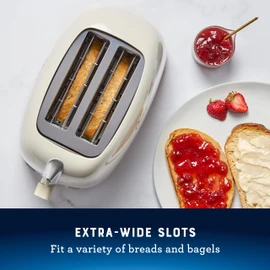 Oster 2-Slice Toaster with Extra Wide Slots, Bagel Toaster, Oat Milk