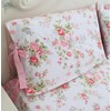 FADFAY Bed Sheets Pink Rose Floral Print Bed Sheet Set