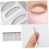 Ipetboom 20pairs Natural Practice Eyelash Extensions Training Strips Synthetic Fibers