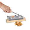 Mechanical Walnut Cracker Nut Opener Kitchen Tools Desktop Wood Base