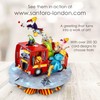 Santoro Pirouette, 3D Pop Up Greeting Card - Animal Firetruck
