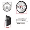 LX-LIGHT Dot approved 2 PCS Chrome 4.5 Inch LED Passing