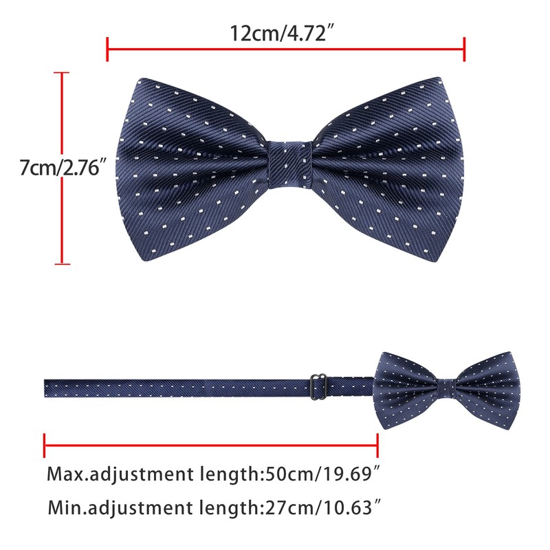 Allegra K One-Touch Bow Tie, Polka Dot, For Adults, Formal,