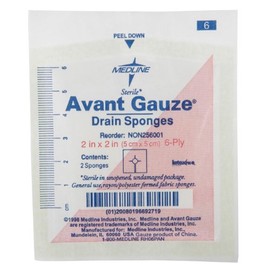MEDLINE NON256001 NON256001Z Avant Gauze Sterile Drain Sponge (Pack of 70)