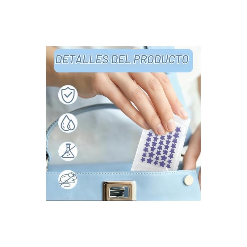 Mydear 480 Parches Acné Hidrocoloides Espinillas Calcomanías Ultra Finas Cara