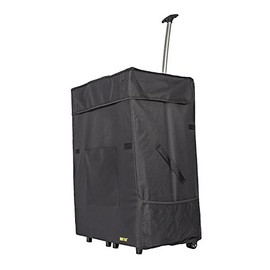 dbest products Jumbo Smart Cart, Black Collapsible Rolling Utility Cart Basket Grocery Shopping Teacher Hobby Craft Art Laundry