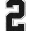 EmbTao Tactical Numbers Patch Embroidered Badge Applique Fastener Hook and