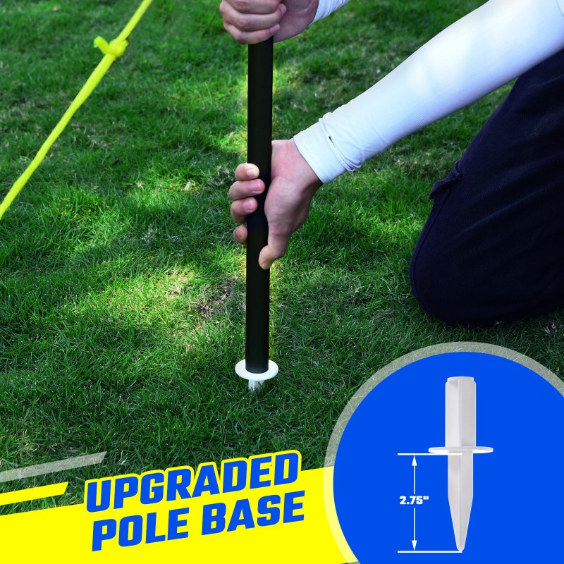 PATIASSY Badminton Set for Backyard Professional Badminton Net with 4