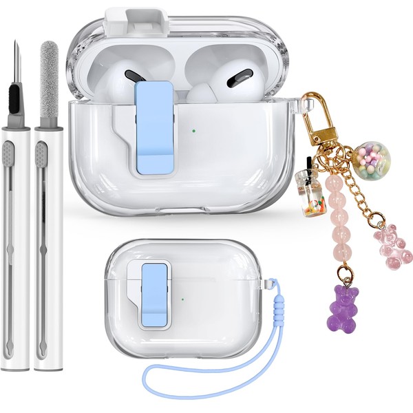 Ekoonpft AirPods Pro 2nd/1st Generation Case Cover with Cleaner Kit,