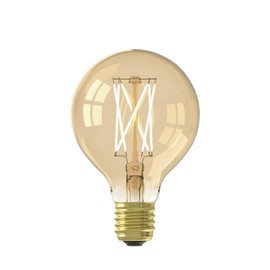 CALEX 80mm LED Globe 240V 3.5W (25W eq.) E27 2100K Gold Dimmable