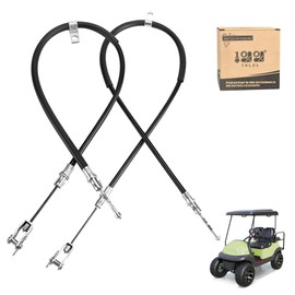 10L0L Golf Cart Brake Cable Set Compatible with Club Car Precedent 2004-up & Tempo 2018-up, L+R Driver and Passenger Side, Replace OEM 103528701 102557501 103528702 102557502