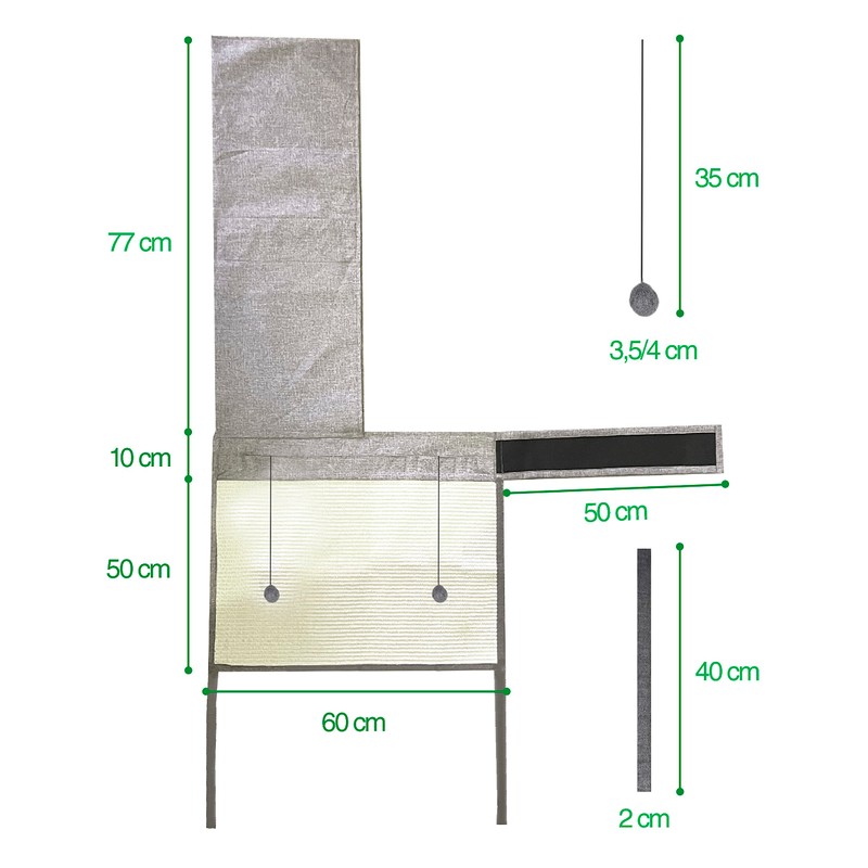TREKAM Scratcher for Cats and Roller Sofa – Corner Protector
