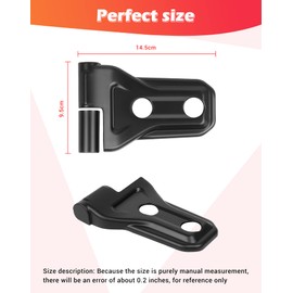JeCar Door Hinge Cover Trim Exterior Accessories Compatible with Jeep Wrangler JL JLU 2018-2023 & Gladiator JT Truck 2020-2023, Matte Black