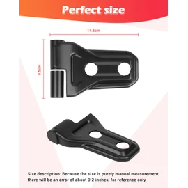 JeCar Door Hinge Cover Trim Exterior Accessories Compatible with Jeep Wrangler JL JLU 2018-2023 & Gladiator JT Truck 2020-2023, Matte Black