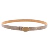 Valentino Block Plaque Buckle Belt W95 Beige/Oro - Can be