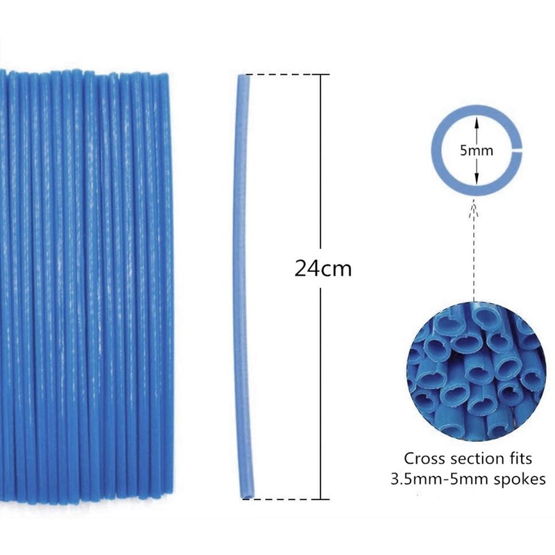 Voarge 72 PCS Spoke Skins Covers, Spoke Skins Wheel Rim